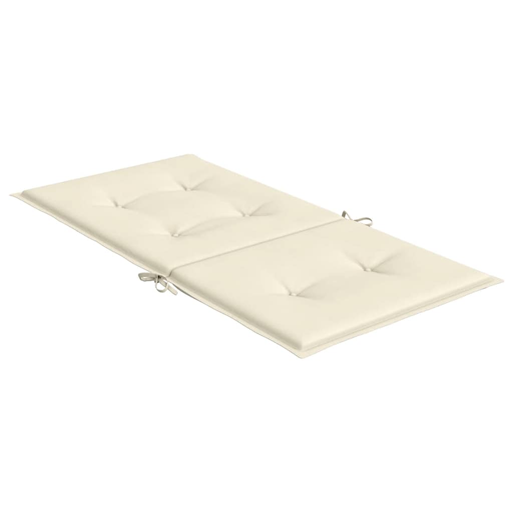Jastuci za vrtne stolice 4 kom krem 100 x 50 x 2 cm od tkanine
