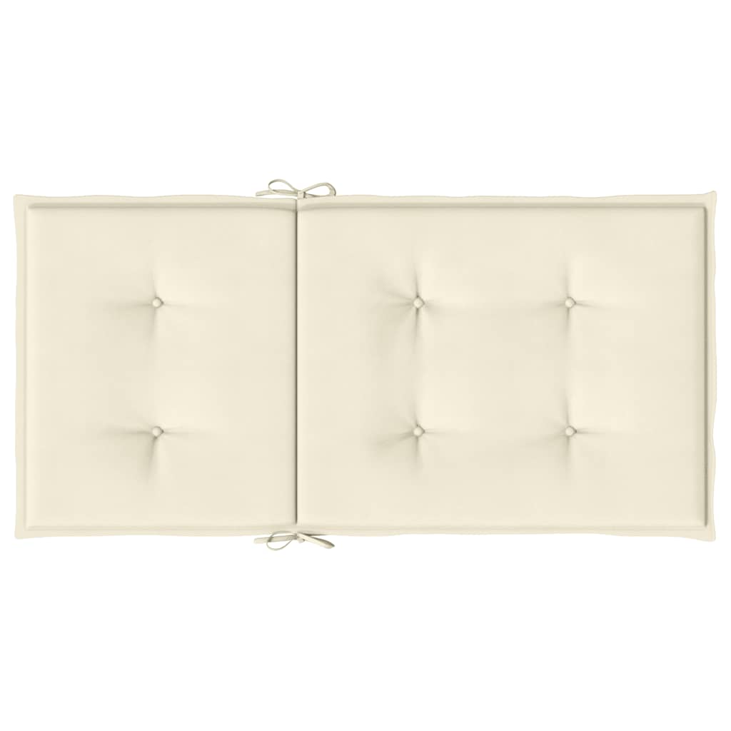 Jastuci za vrtne stolice 4 kom krem 100 x 50 x 2 cm od tkanine