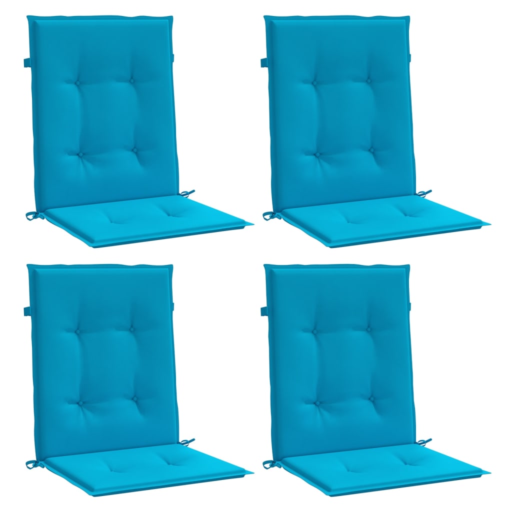 Jastuci za vrtne stolice 4 kom plavi 100 x 50 x 3 cm od tkanine