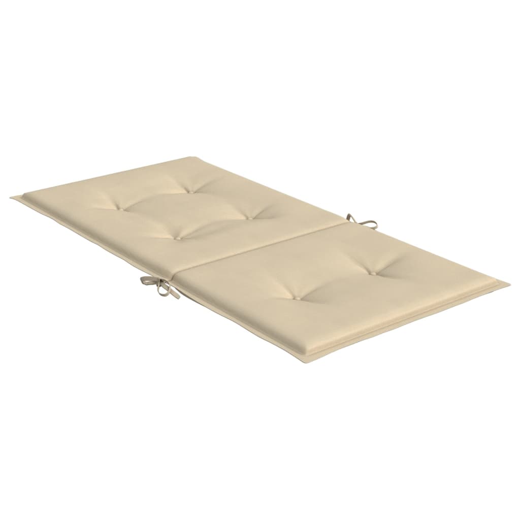 Jastuci za vrtne stolice 4 kom bež 100 x 50 x 3 cm od tkanine