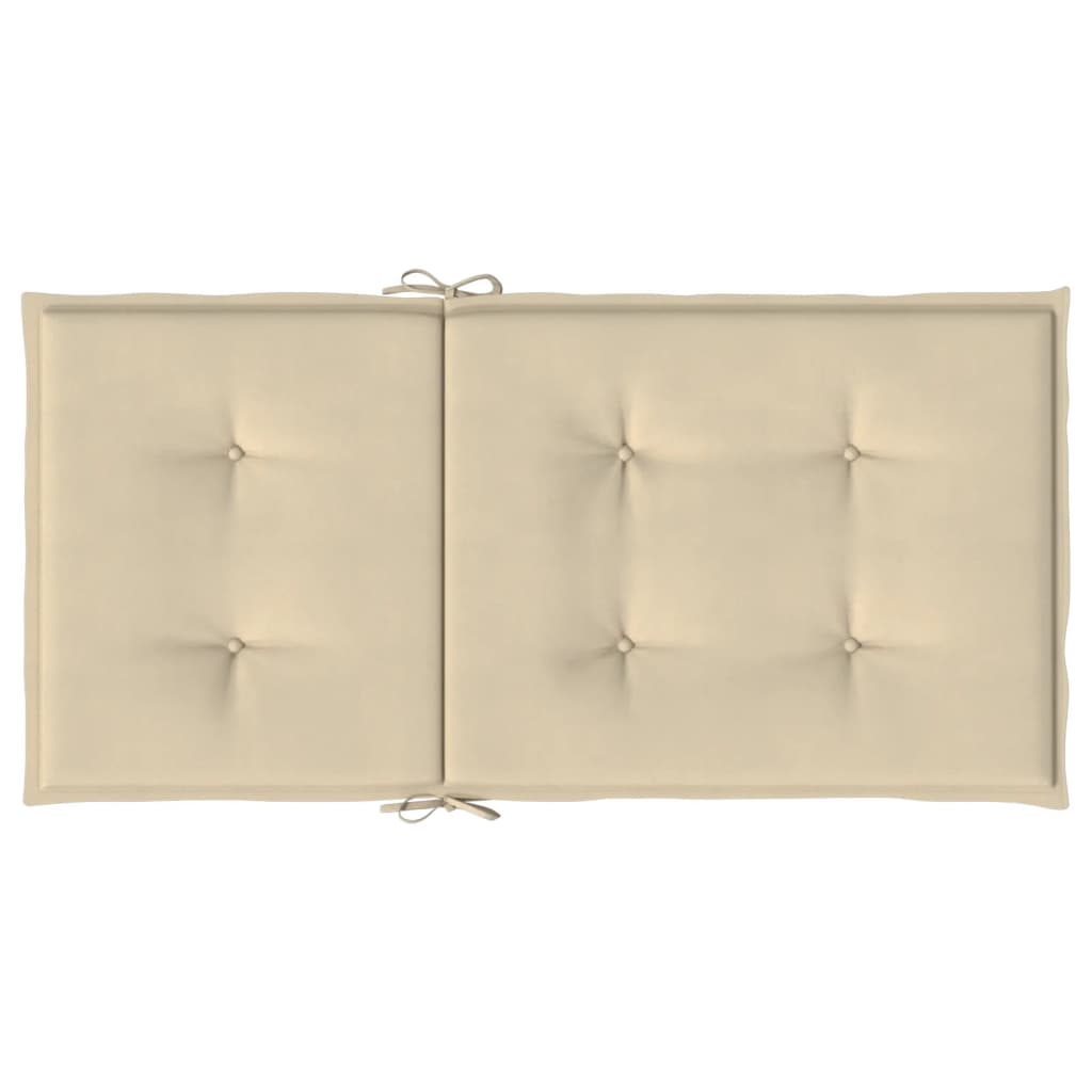 Jastuci za vrtne stolice 4 kom bež 100 x 50 x 3 cm od tkanine