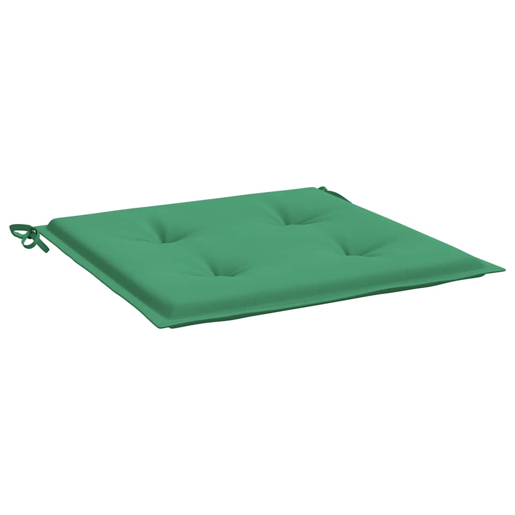 Jastuci za vrtne stolice 4 kom zeleni 40 x 40 x 4 cm od tkanine