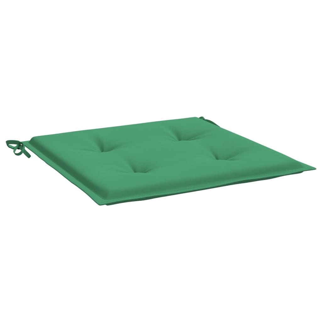 Jastuci za vrtne stolice 2 kom zeleni 50x50x4 cm tkanina Oxford