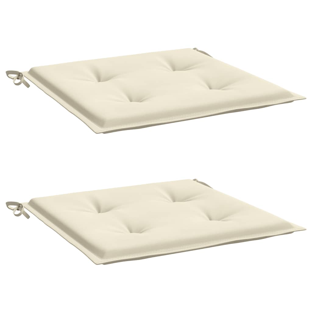 Jastuci za vrtne stolice 2 kom krem 50x50x4 cm tkanina Oxford