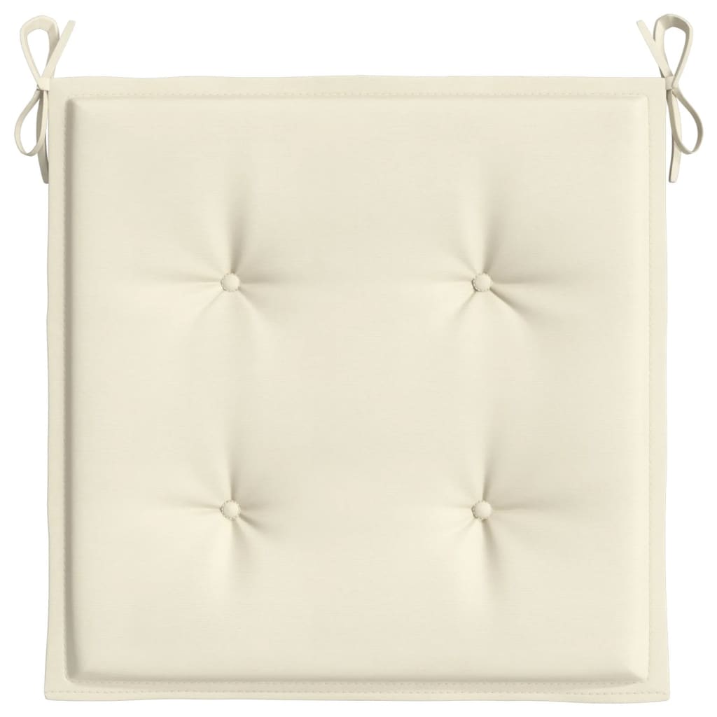 Jastuci za vrtne stolice 2 kom krem 50x50x4 cm tkanina Oxford