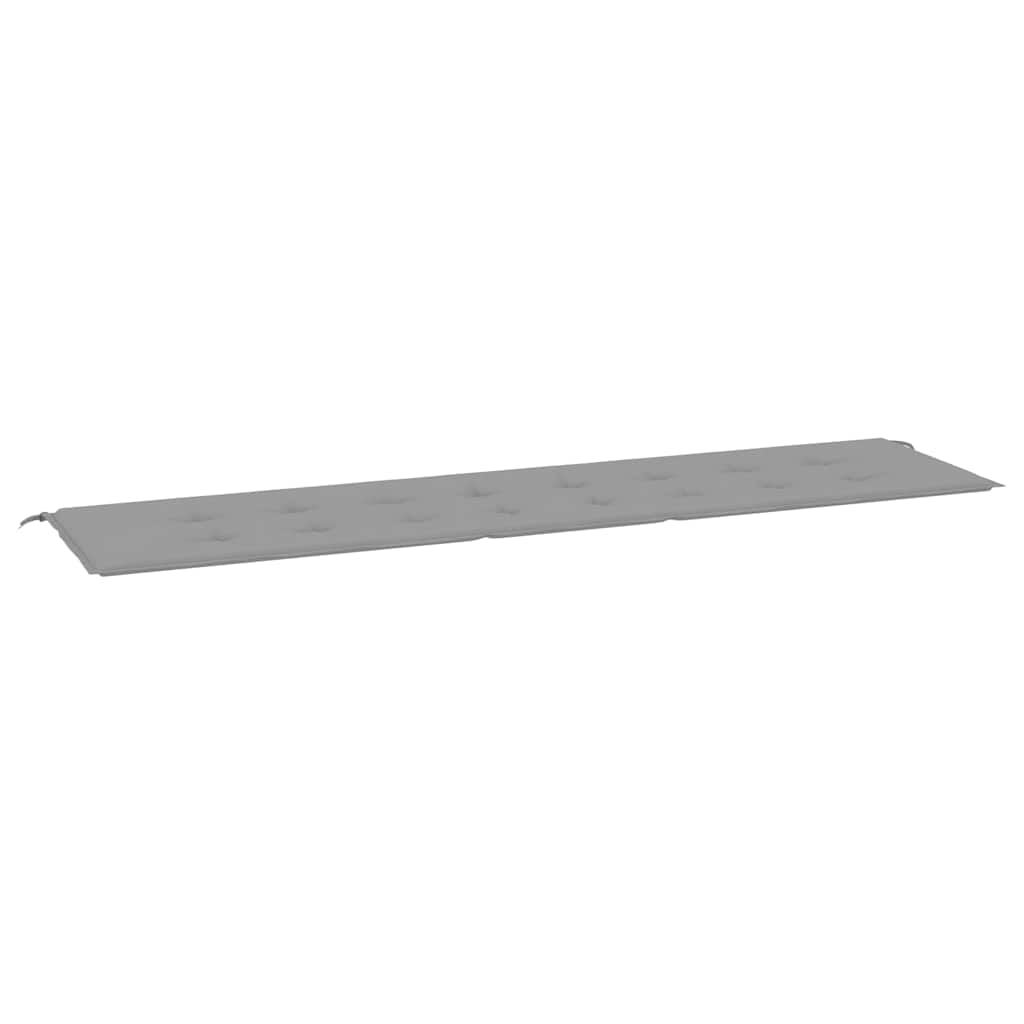 Jastuk za vrtnu klupu sivi 200x50x4 cm od tkanine Oxford