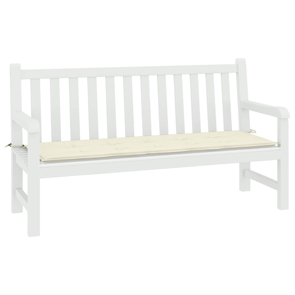 Jastuk za vrtnu klupu krem 200x50x4 cm od tkanine Oxford