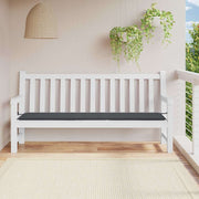 Jastuk za vrtnu klupu crni 200x50x4 cm od tkanine Oxford