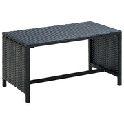 Stolić za kavu crni 70 x 40 x 38 cm od poliratana