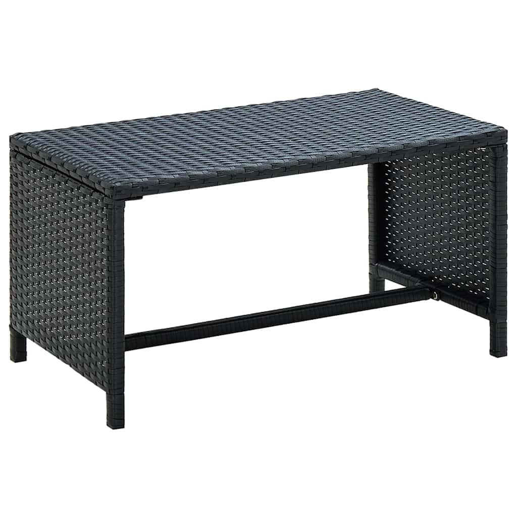 Stolić za kavu crni 70 x 40 x 38 cm od poliratana