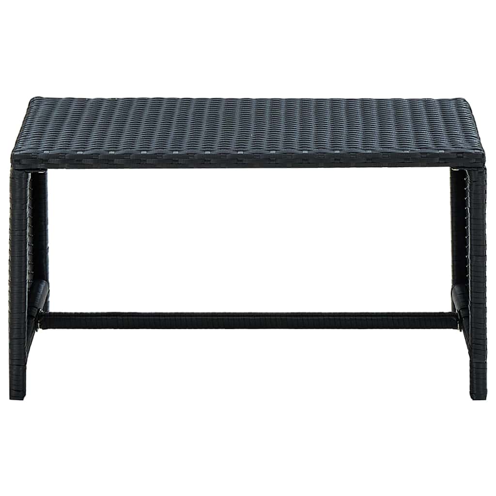 Stolić za kavu crni 70 x 40 x 38 cm od poliratana