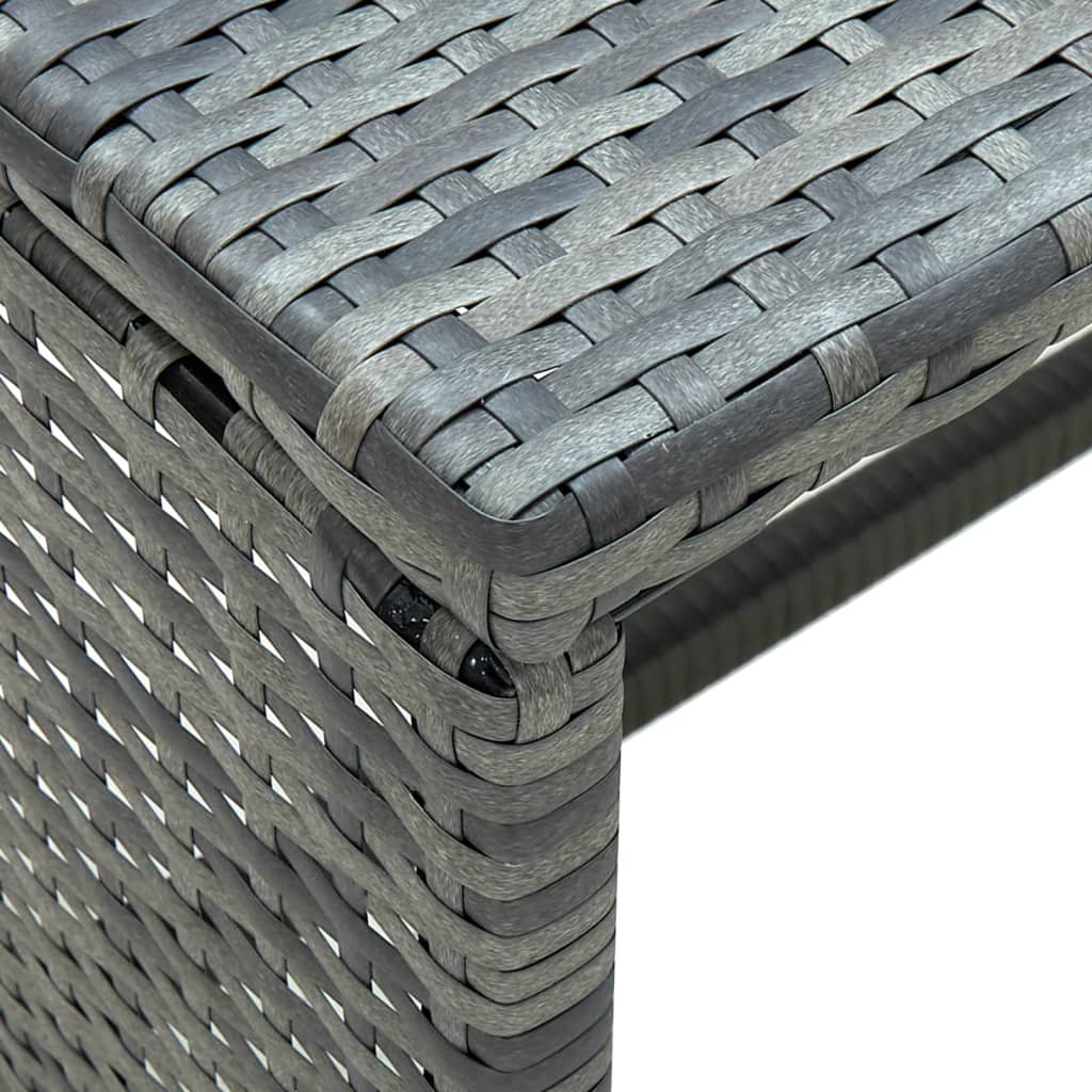 Stolić za kavu antracit 70 x 40 x 38 cm od poliratana