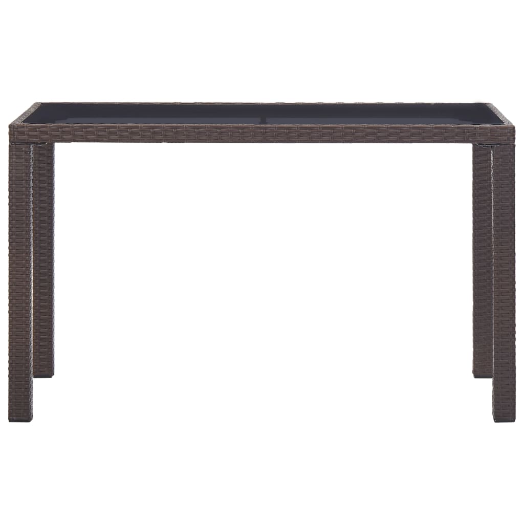 Vrtni stol smeđi 123 x 60 x 74 cm od poliratana
