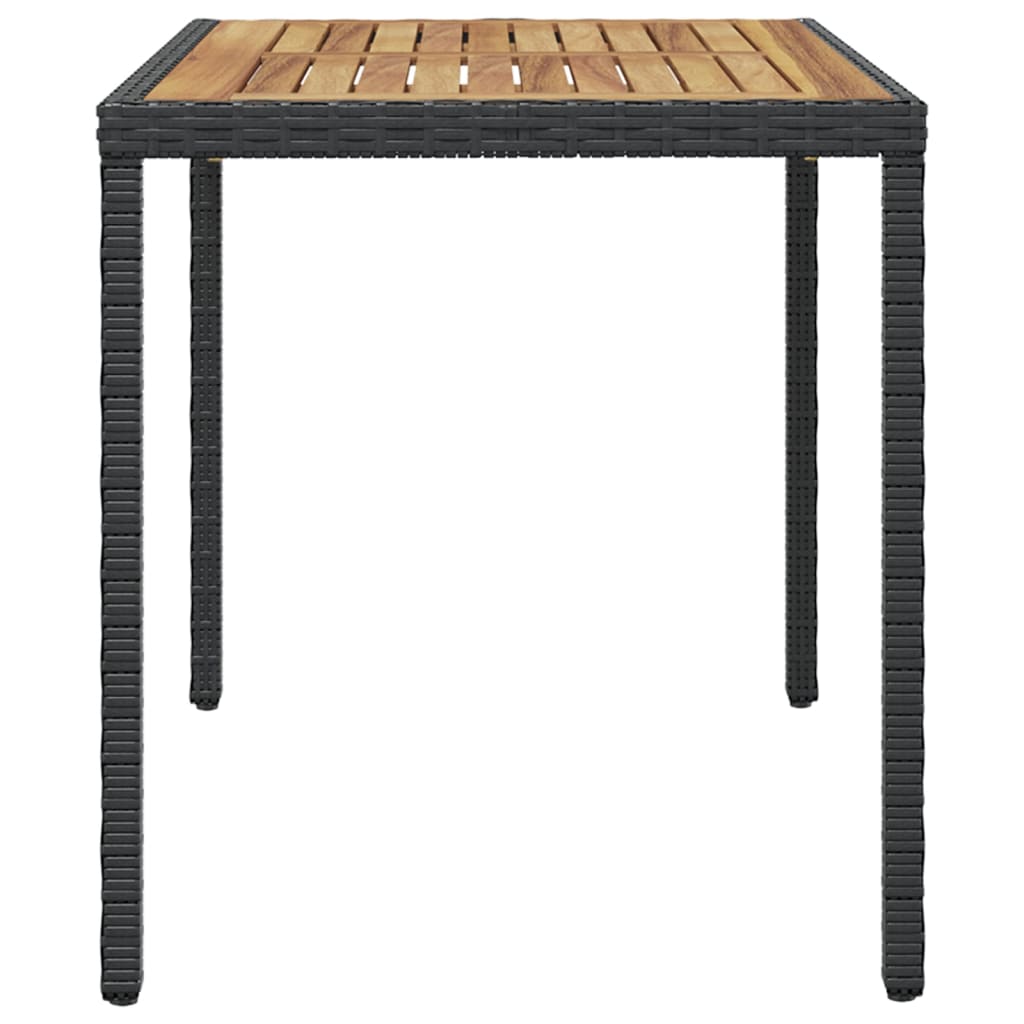 Vrtni stol crno-smeđi 123 x 60 x 74 cm masivno bagremovo drvo