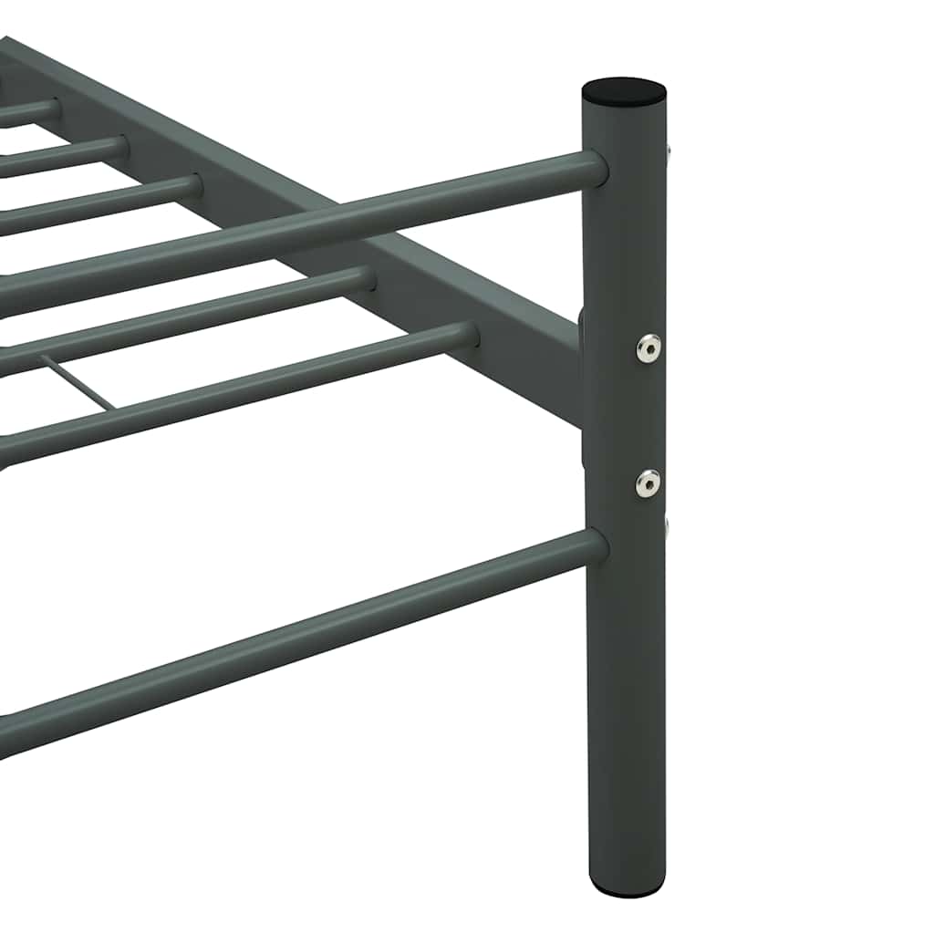 Okvir za krevet sivi metalni 180 x 200 cm