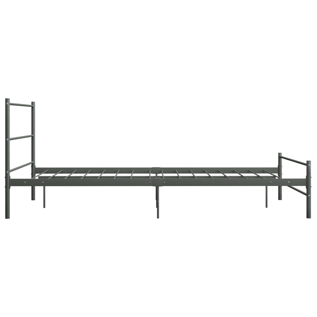 Okvir za krevet sivi metalni 120 x 200 cm