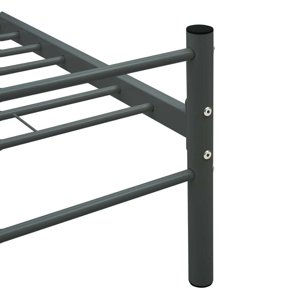 Okvir za krevet sivi metalni 120 x 200 cm