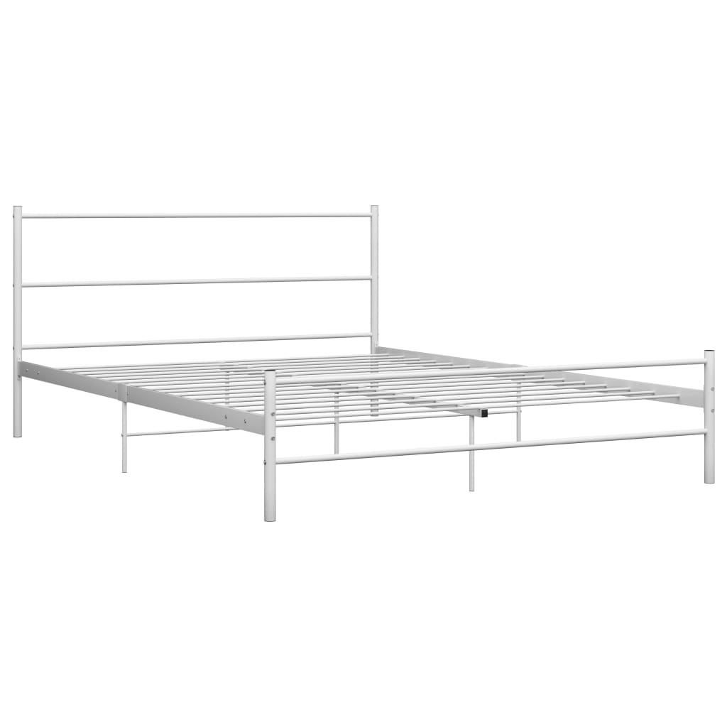 Okvir za krevet bijeli metalni 120 x 200 cm
