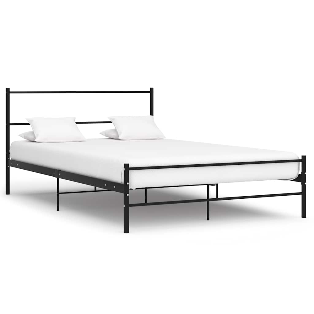 Okvir za krevet crni metalni 160 x 200 cm