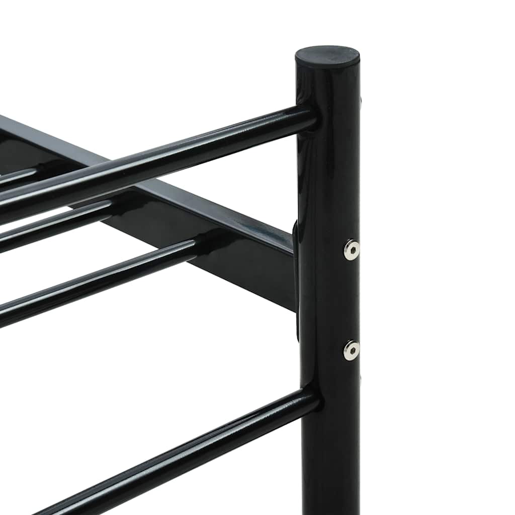 Okvir za krevet crni metalni 160 x 200 cm