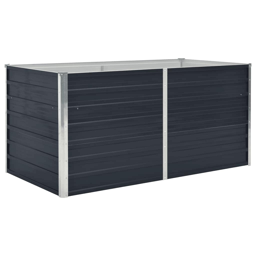 Povišena vrtna gredica 160x80x45 cm pocinčani čelik antracit