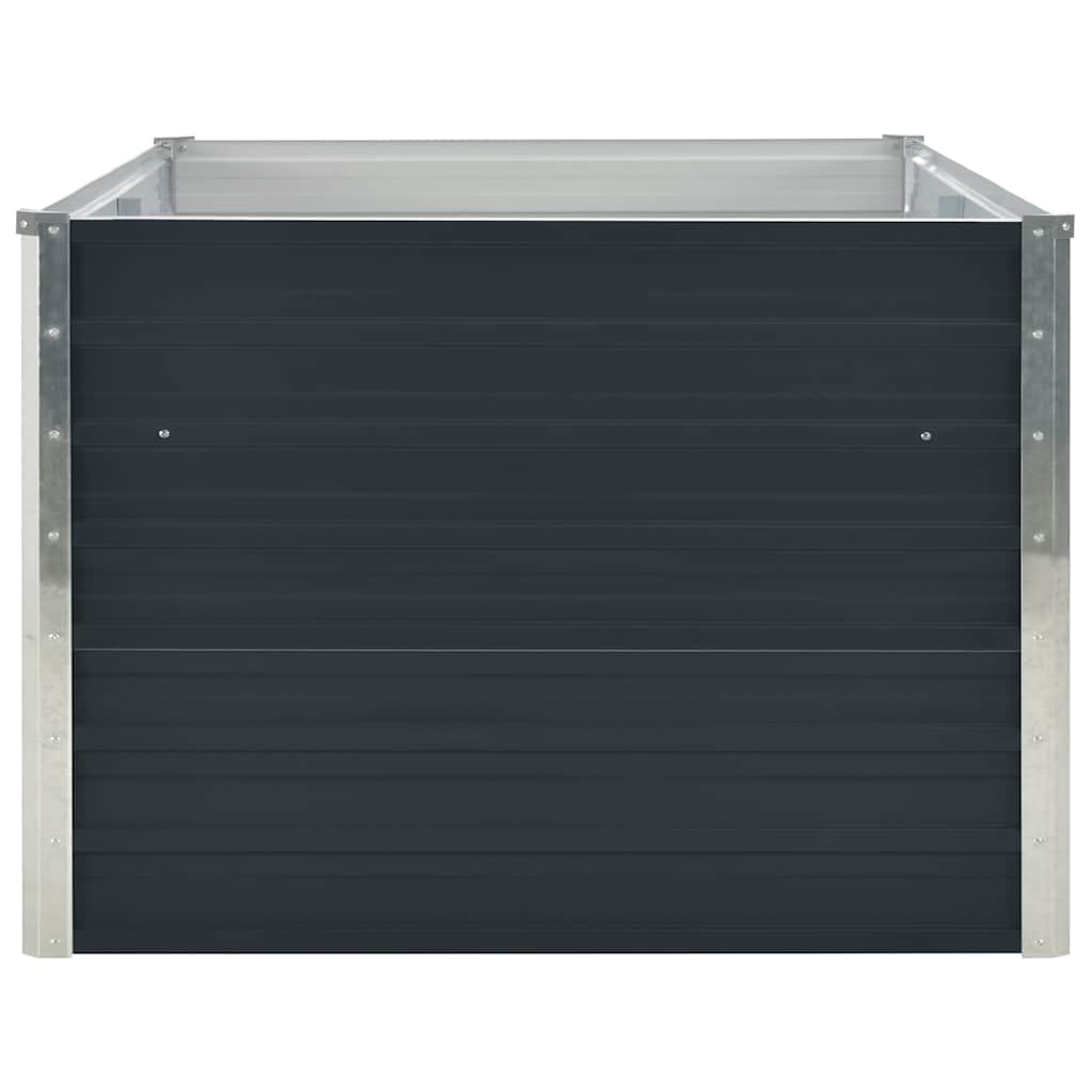 Povišena vrtna gredica 160x80x45 cm pocinčani čelik antracit