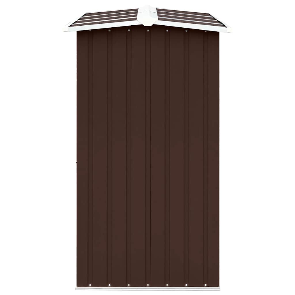 Vrtna ostava za drva od pocinčanog čelika 330x92x153 cm smeđa