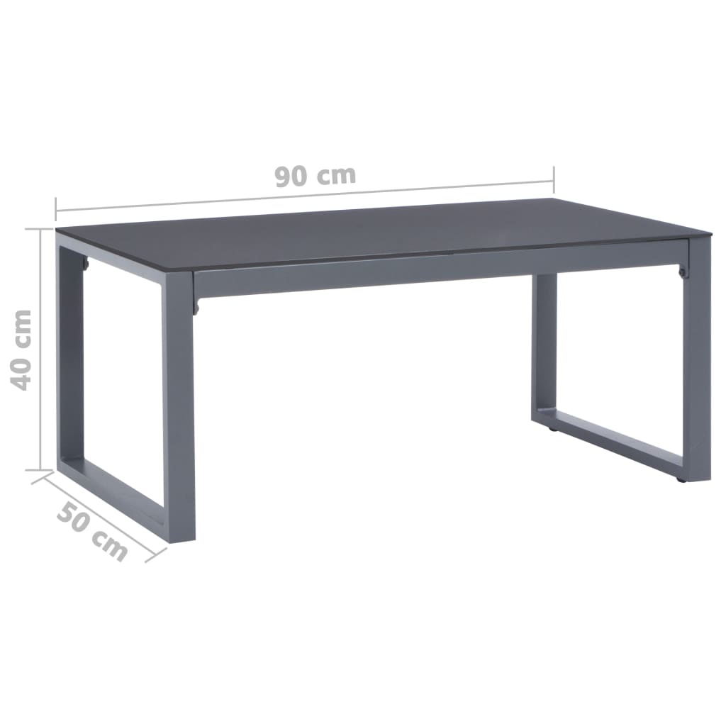 Stolić za kavu 90 x 50 x 40 cm aluminijski