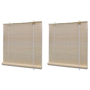 Rolete od prirodnog bambusa 2 kom 120 x 160 cm
