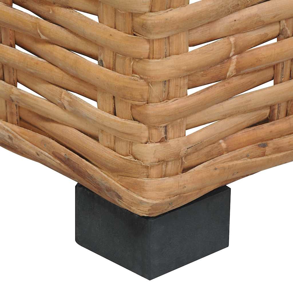 Kutna sofa od prirodnog ratana s jastucima