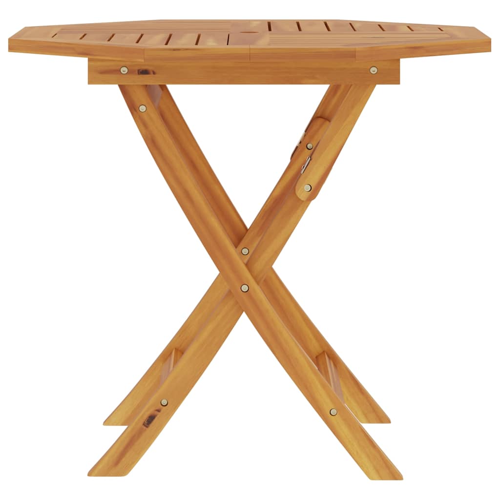 Sklopivi vrtni stol 85 x 85 x 76 cm od masivne tikovine