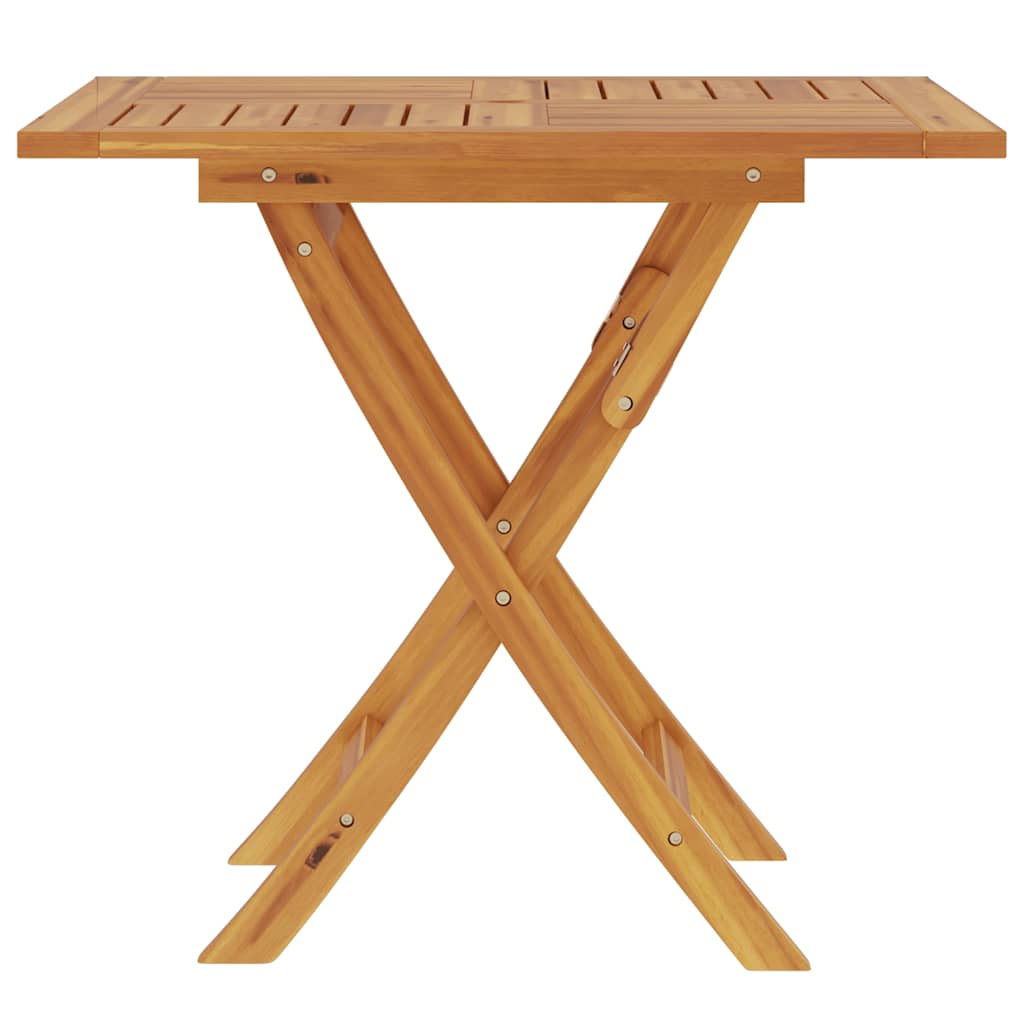 Sklopivi vrtni stol 85 x 85 x 76 cm od masivne tikovine