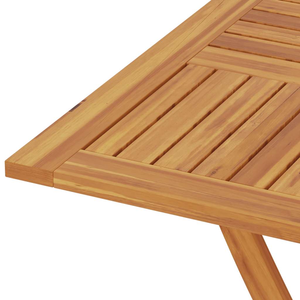 Sklopivi vrtni stol 85 x 85 x 76 cm od masivne tikovine