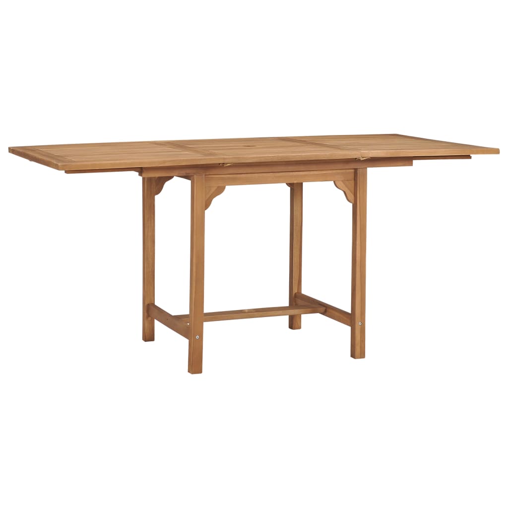 Produživi vrtni stol (110 - 160) x 80 x 75 cm masivna tikovina