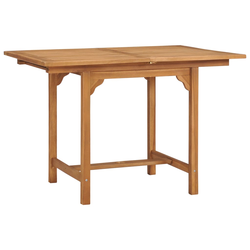 Produživi vrtni stol (110 - 160) x 80 x 75 cm masivna tikovina