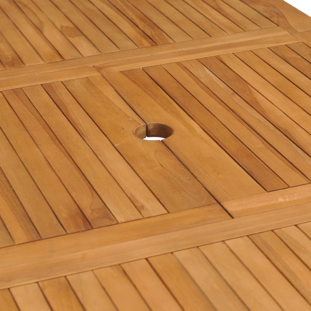 Produživi vrtni stol (110 - 160) x 80 x 75 cm masivna tikovina