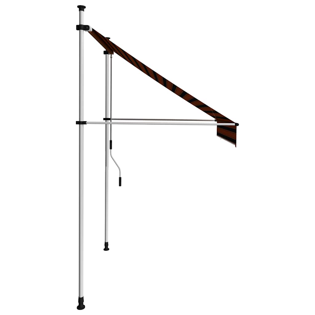 Tenda na ručno uvlačenje 200 cm narančasto-smeđa