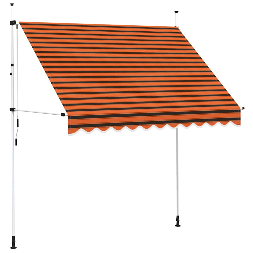 Tenda na ručno uvlačenje 250 cm narančasto-smeđa