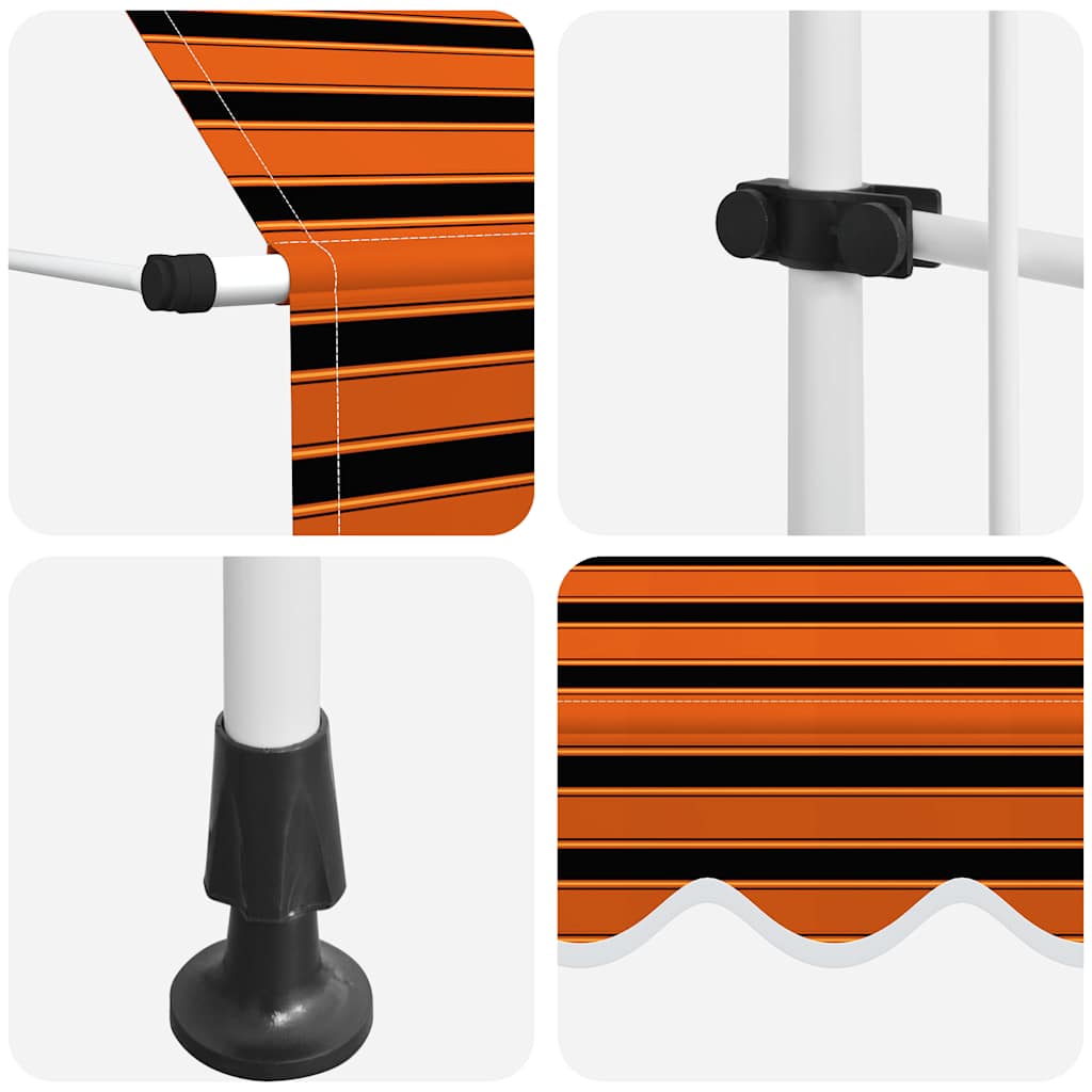 Tenda na ručno uvlačenje 250 cm narančasto-smeđa