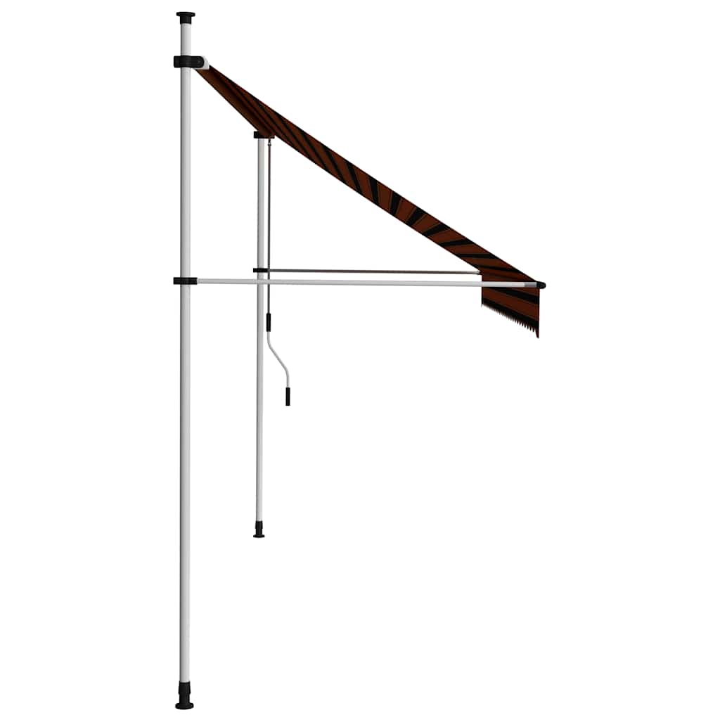 Tenda na ručno uvlačenje 300 cm narančasto-smeđa