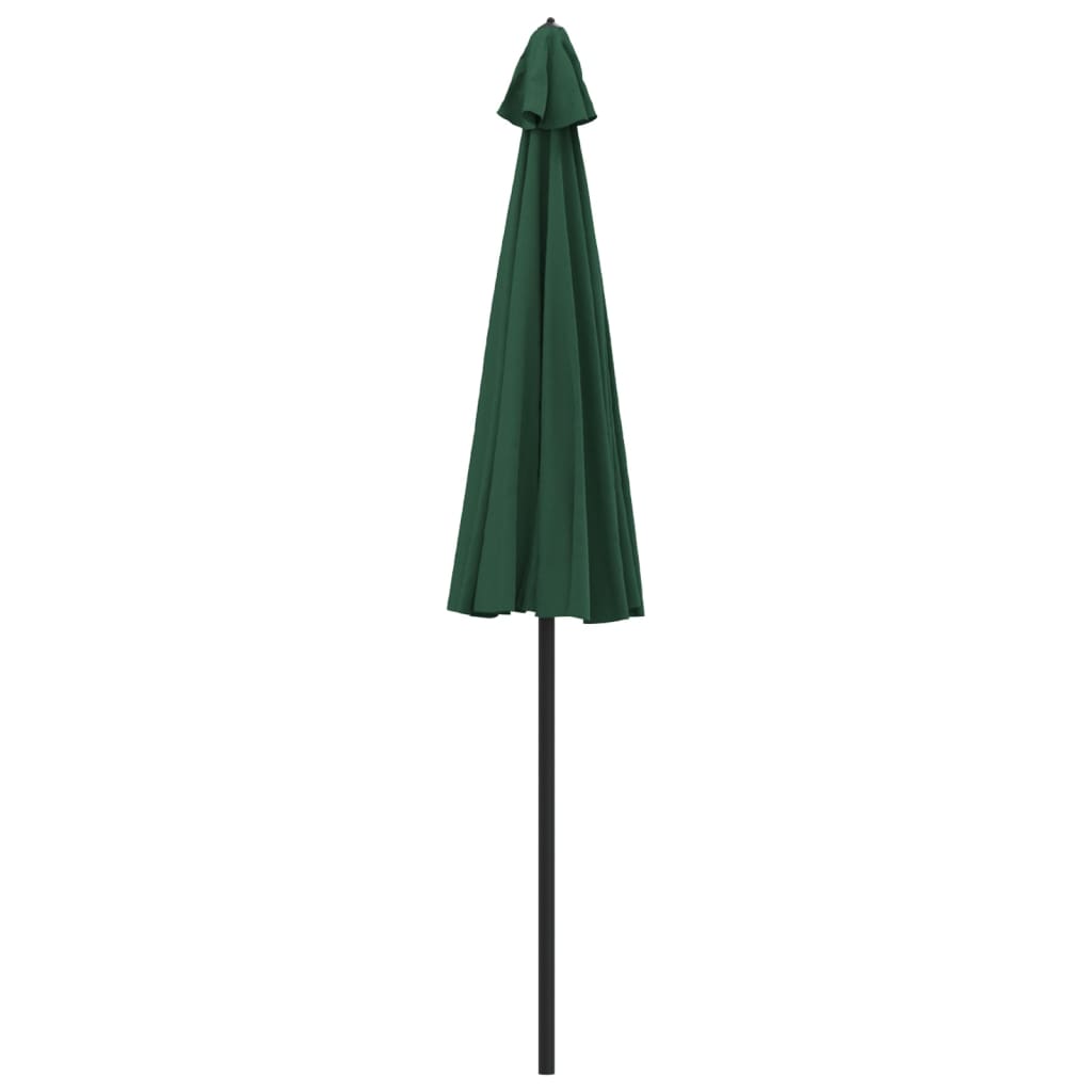 Vanjski suncobran s aluminijskim stupom 270 cm zeleni