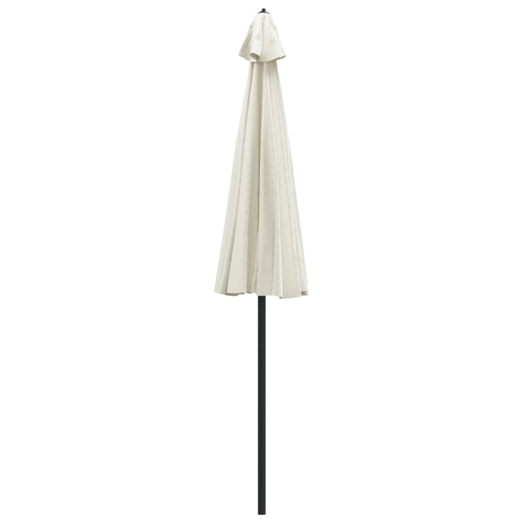 Vanjski suncobran s aluminijskim stupom 270 cm pješčano bijeli