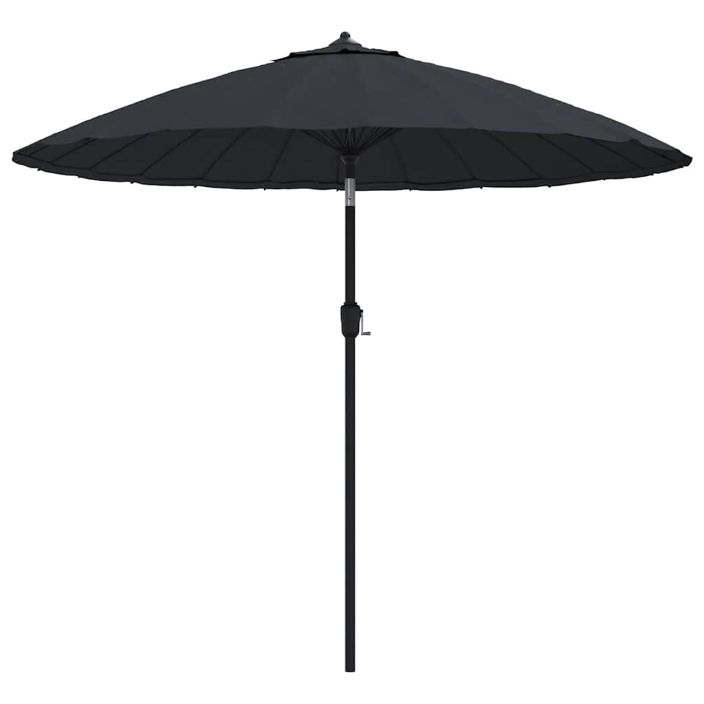 Vanjski suncobran s aluminijskim stupom 270 cm crni