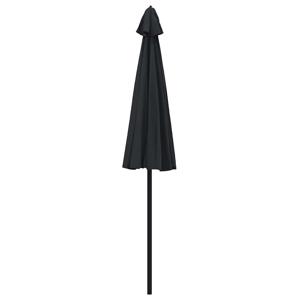 Vanjski suncobran s aluminijskim stupom 270 cm crni