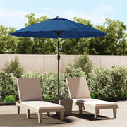 Vanjski suncobran s aluminijskim stupom 270 cm azurnoplavi