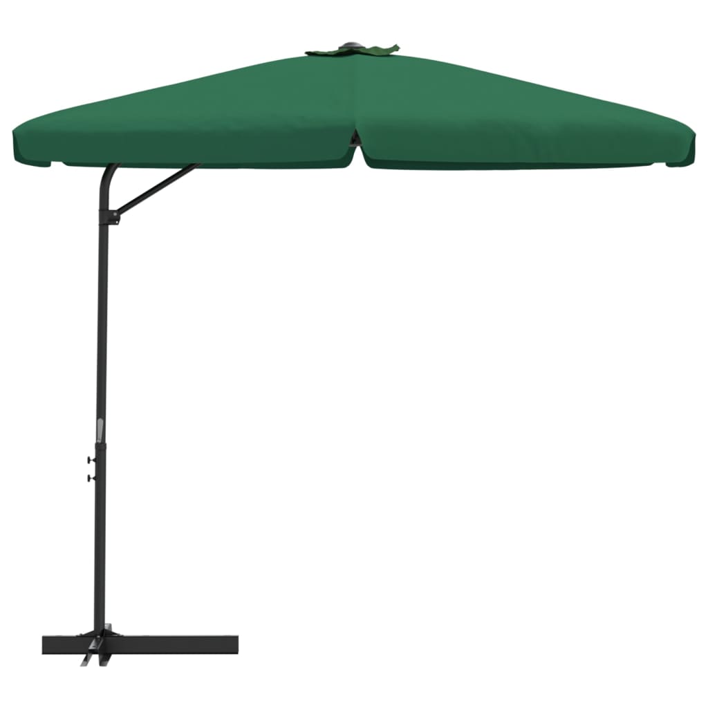 Vanjski suncobran s aluminijskim stupom 300 cm zeleni