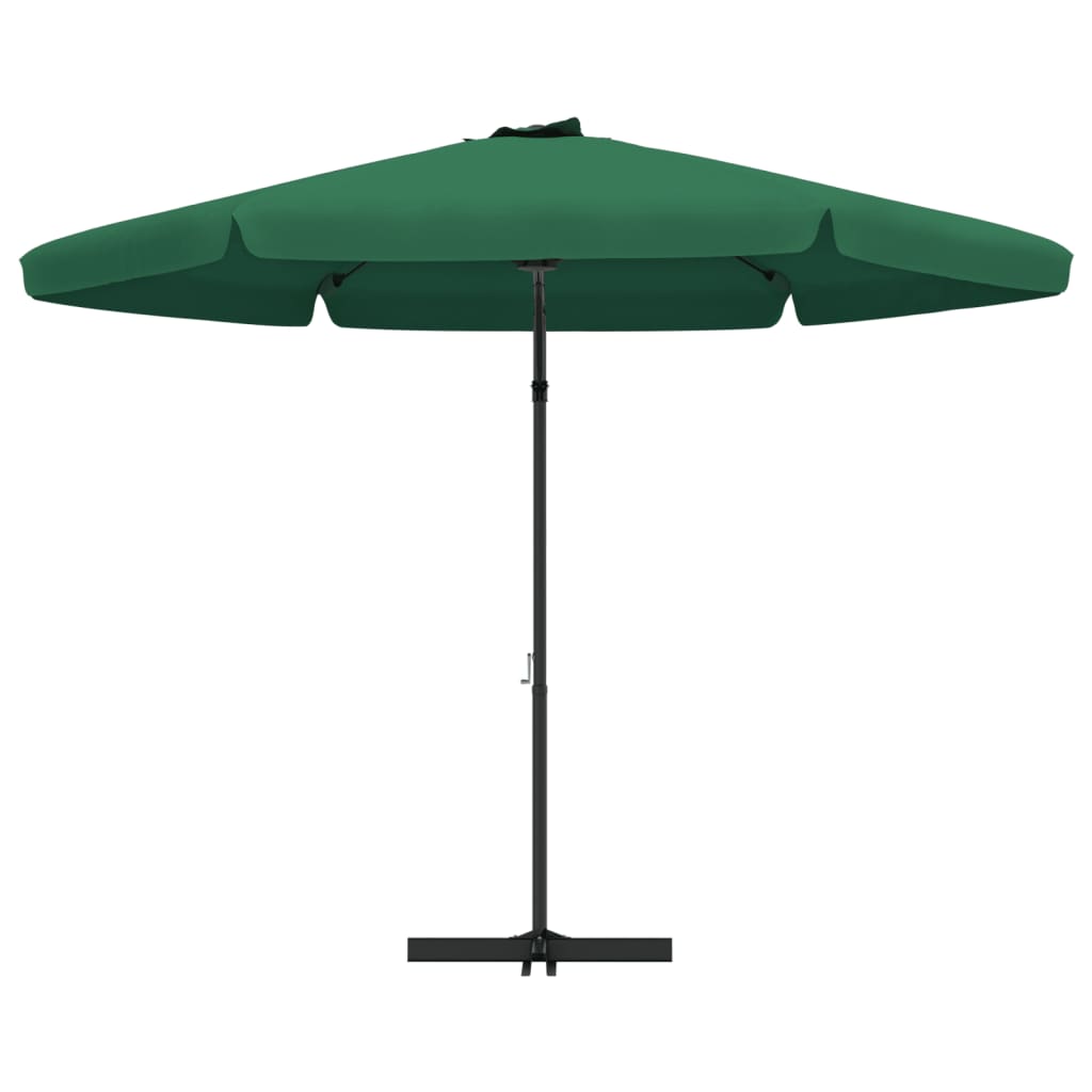 Vanjski suncobran s aluminijskim stupom 300 cm zeleni