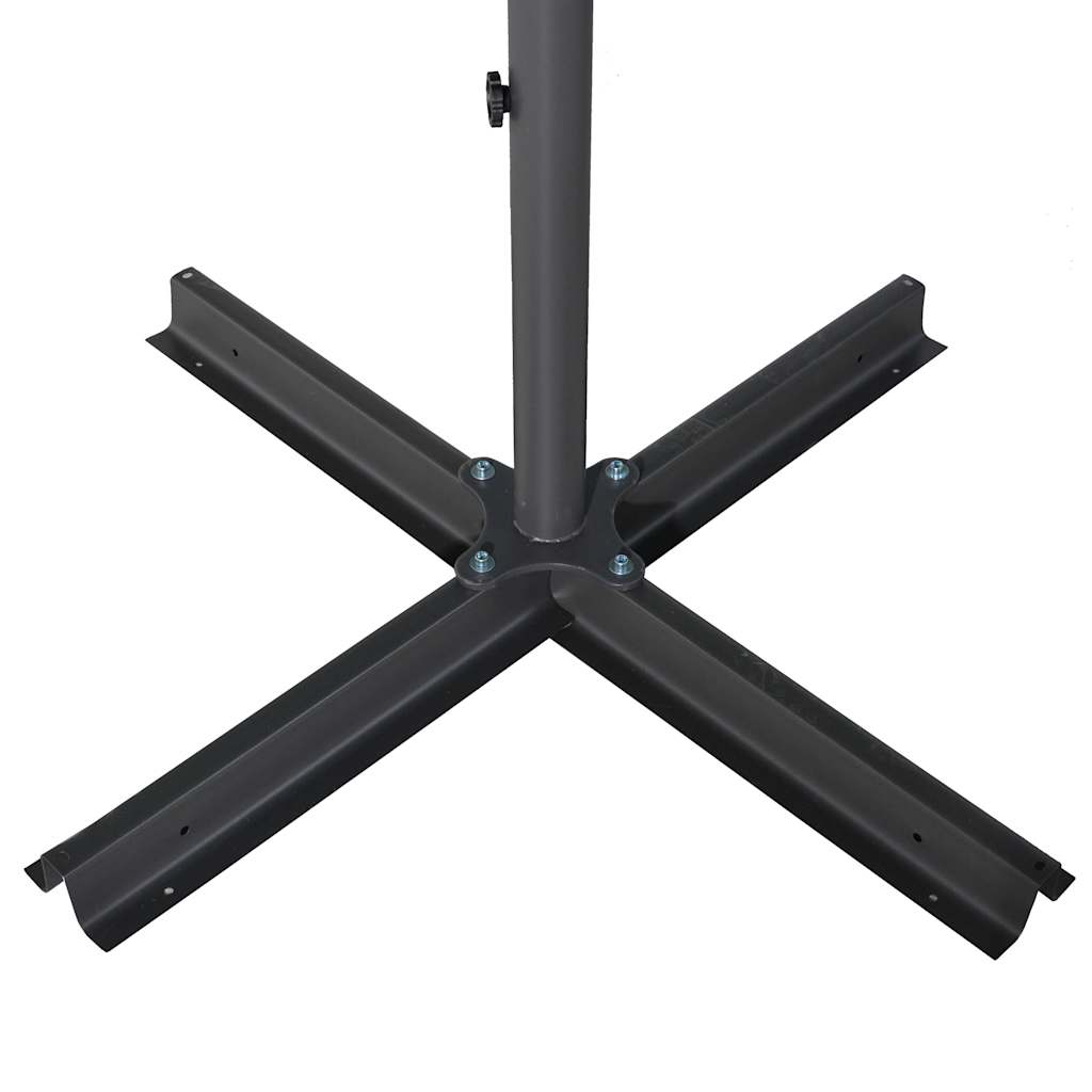 Vrtni suncobran s aluminijskim stupom 600 cm terakota