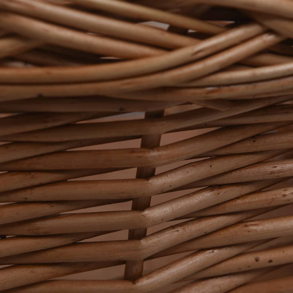 Prednja košara za bicikl s poklopcem 50x45x35 cm prirodna vrba