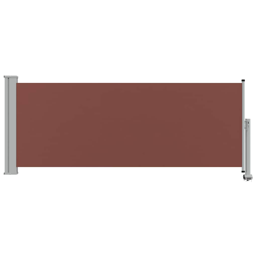 Uvlačiva bočna tenda za terasu 100 x 300 cm smeđa